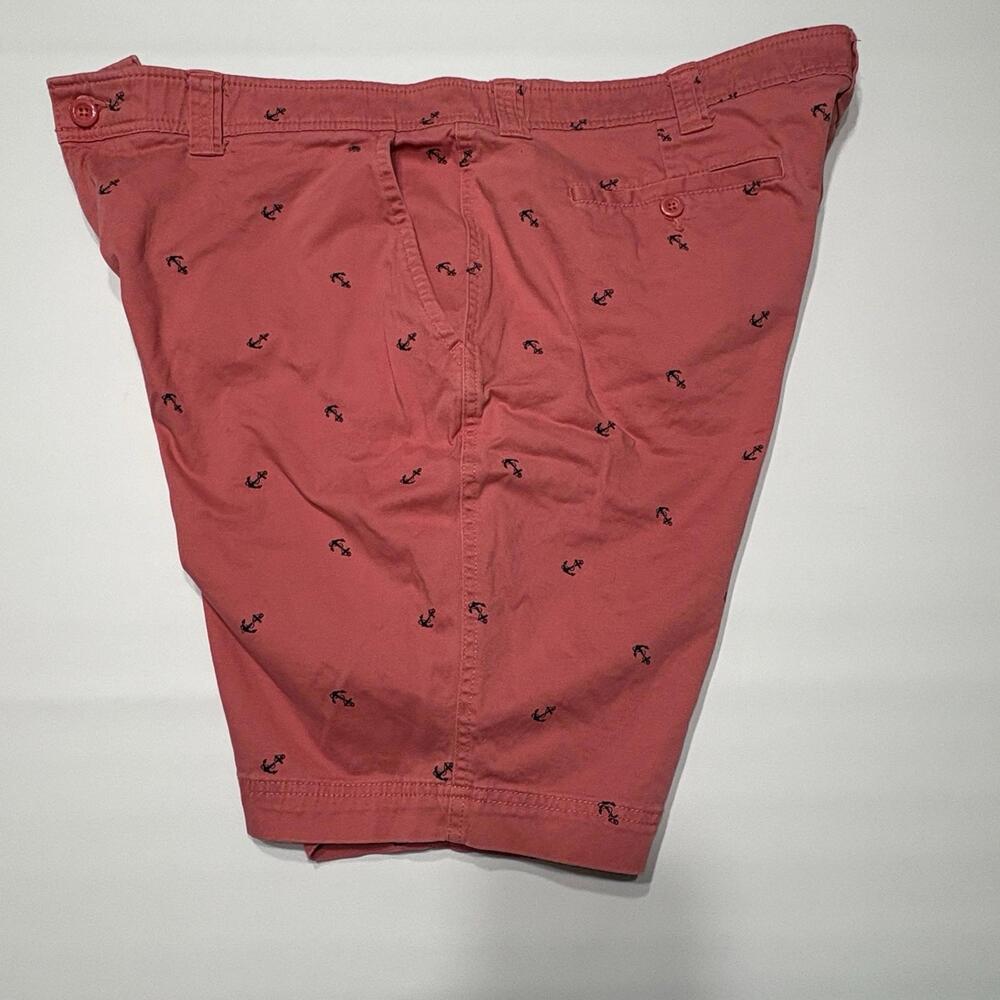 St. John's Bay Men's Size 42 Coral Anchor Print Comfort Stretch Shorts - Picture 3 of 9